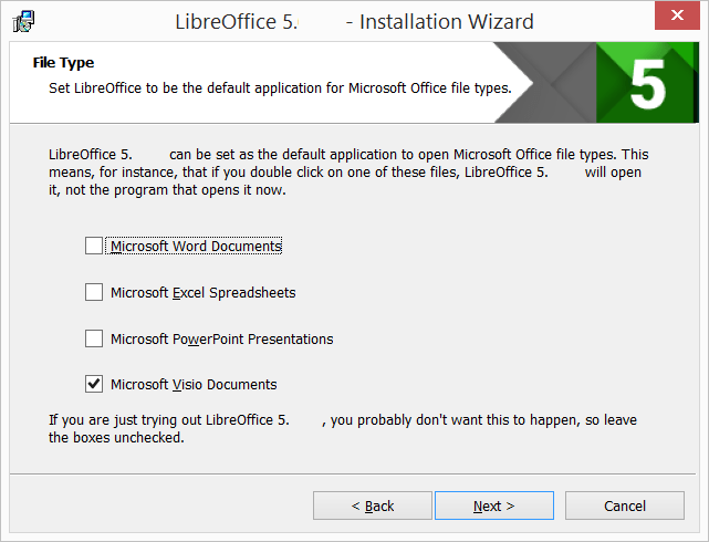 Bestandstype | Installatiewizard