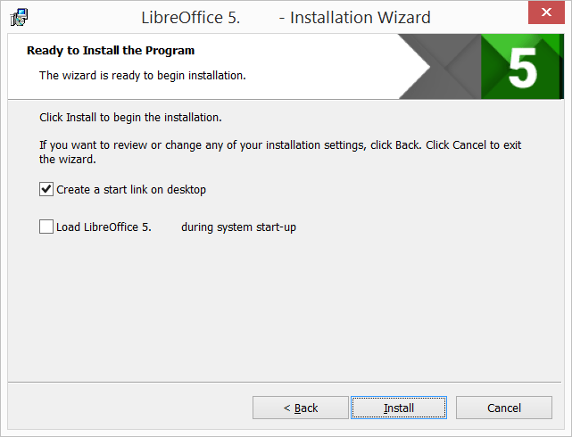 Klaar om te installeren | Installatiewizard